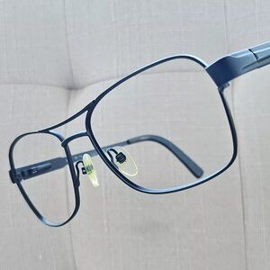 Kirkland Signature SHIRAZ Men Glasses/Sunglasses Frame Black Tone Metal Eyeglass
